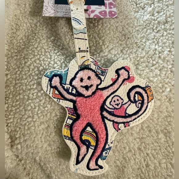 Roller Rabbit Pink Monkey Patch - Picture 1 of 1